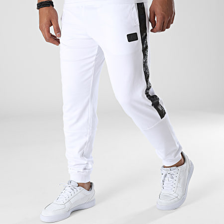 EA7 Emporio Armani - 6LPP76-PJ05Z Pantaloni da jogging con banda riflettente iridescente bianca