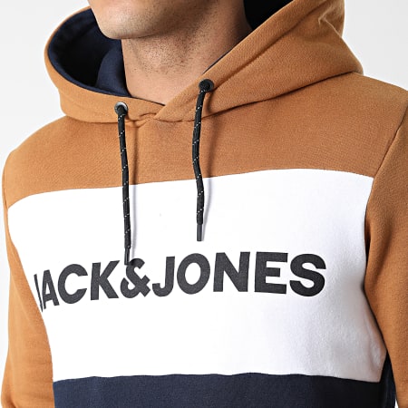 JACK & JONES Herren Sweatshirt – Mit Branding, Kapuze, Jorlafayette