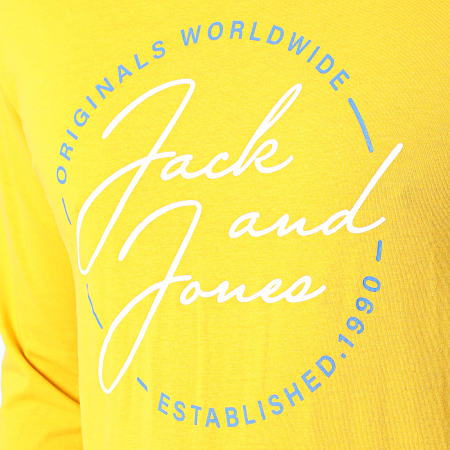 Jack And Jones - Tee Shirt Manches Longues Jerrys 12222085 Jaune