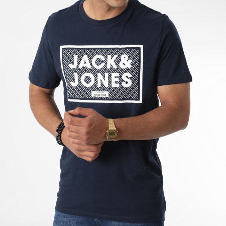 Jack And Jones - Harrison 3 Camisetas Blanco Azul Marino Negro