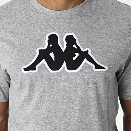 Kappa - Camiseta Airi Logo 3032B00 Gris jaspeado
