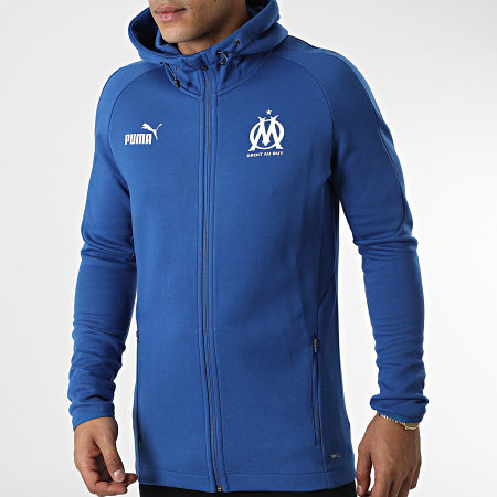 Veste Officielle Olympique De Marseille OM Pour Enfant - Collection Supporter - Taille 4 à 14 Ans - Polyester