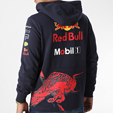 Red Bull Racing - Red Bull Racing Felpa con cappuccio e zip 701220966 Blu navy