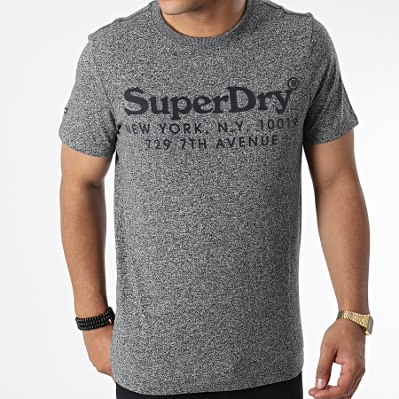 Superdry - Tee Shirt Vintage Venue Total M1011384A Gris Chiné