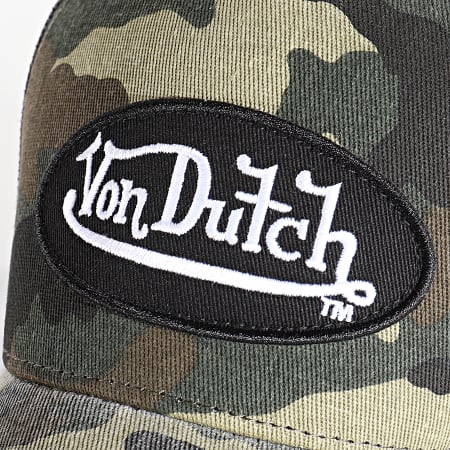 Von Dutch - Casquette Trucker Cas1 Vert Kaki Camouflage