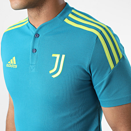 Adidas Sportswear - Polo Juventus a maniche corte a righe HA2625 Turchese