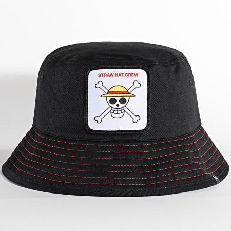 Capslab - Cappello di paglia Bob Crew Nero