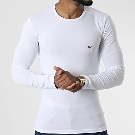 Emporio Armani - Maglietta a maniche lunghe 111023-CC729 Bianco