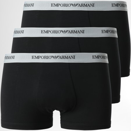 Emporio Armani - Lot De 3 Boxers 111357 CC717 Noir