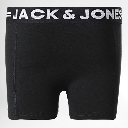 Jack And Jones - Lote de 3 calzoncillos bóxer negros Sense