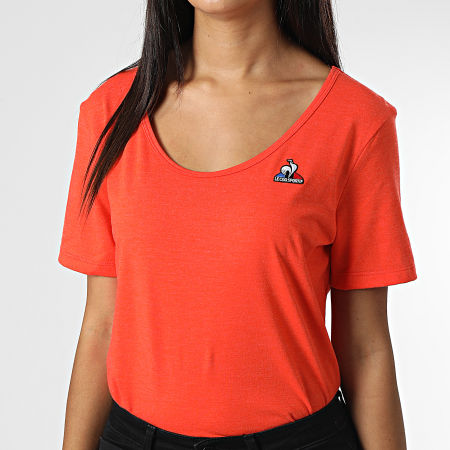 Le Coq Sportif - Camiseta mujer 2210799 Naranja