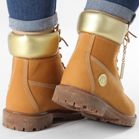 Timberland - Boots Femme 6 Inch Heritage Waterproof A5RS8 Wheat Nubuck Gold
