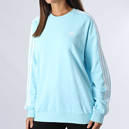 Adidas Sportswear - Felpa donna a girocollo HL2082 Sky Blue