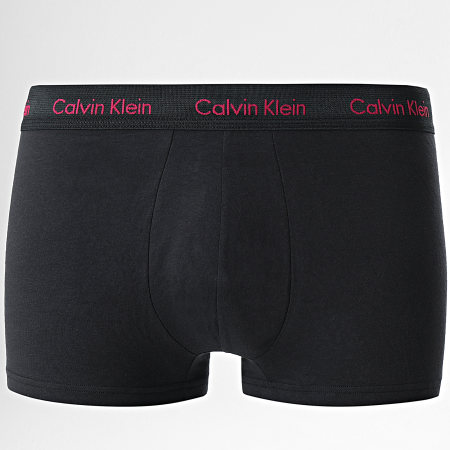Calvin Klein - Juego de 3 bóxers de algodón elástico U2664G Negro