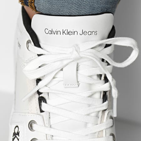 Calvin Klein - Zapatillas Cupsole Lace Up 0429 Blanco Brillante