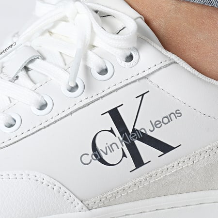 Calvin Klein - Sneakers classiche Cupsole 0699 Bianco Rosa Neon Donna
