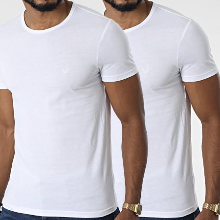Emporio Armani - Lote de 2 camisetas 111647-CC722 Blanco