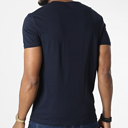 Emporio Armani - Lote de 2 camisetas con cuello en V 111648-CC722 Azul marino