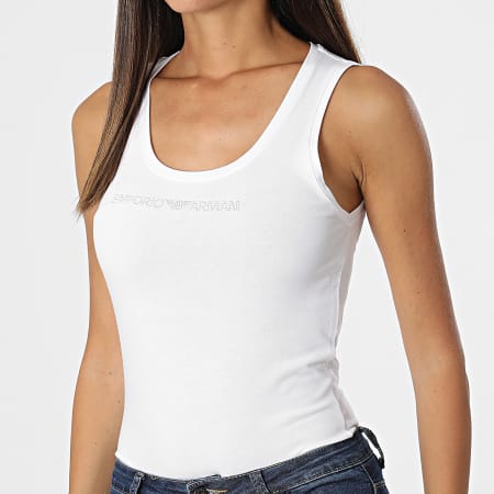 Emporio Armani - Camiseta de tirantes para mujer 163319-CC318 Blanco