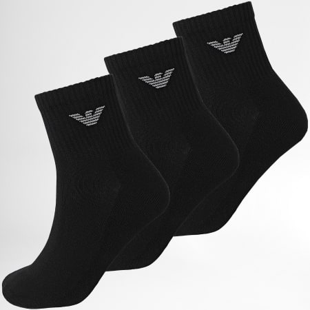 Emporio Armani - Set di 3 paia di calzini 304202 nero