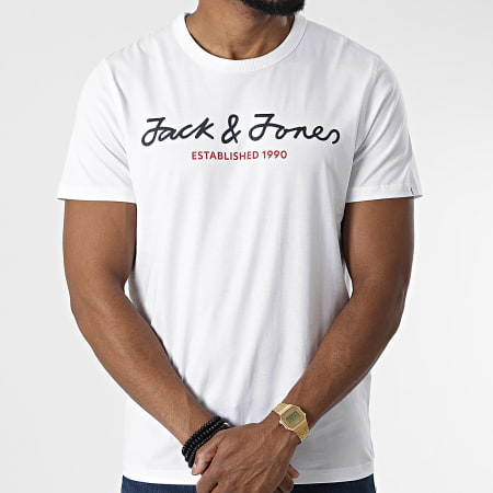 Jack And Jones - Berg Upscaled 3 Pack Khaki Verde Bianco Navy Tee Shirts