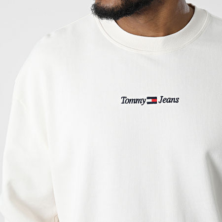 Tommy Jeans - Felpa girocollo Casual Linear 3881 Beige