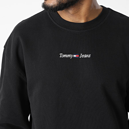 Tommy Jeans - Sweat Crewneck Casual Linear 3881 Noir
