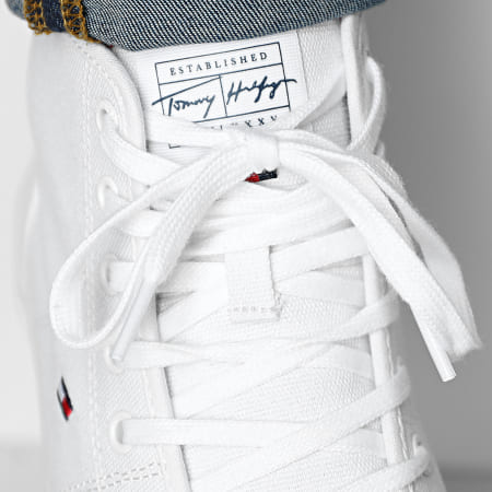 Tommy Hilfiger - Baskets Core Coporate Mid Textile 4103 White
