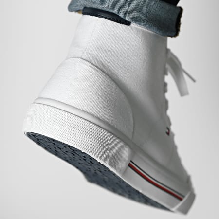 Tommy Hilfiger - Sneakers Core Coporate Mid Textile 4103 Bianco