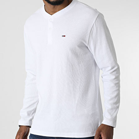 Tommy Jeans - Tee Shirt Manches Longues 3817 Blanc