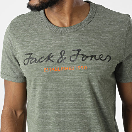 Jack And Jones - Tee Shirt Berg Upscaled 12216272 Vert Kaki Chiné