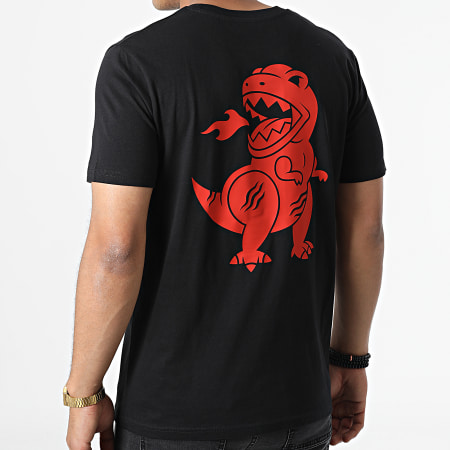 Sale Mome - Tee Shirt T-Rex Noir Rouge