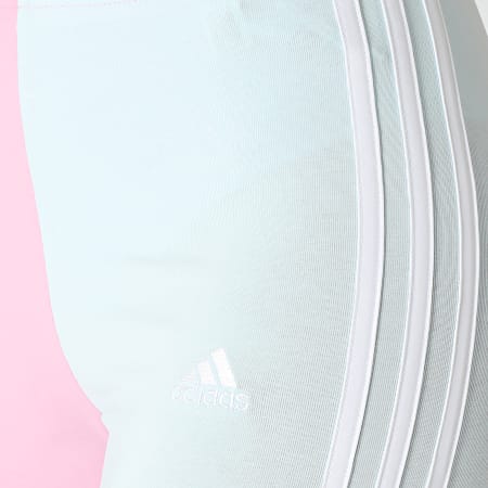 Adidas Sportswear - Legging Femme HJ9476 Bleu Pastel Jaune Rose