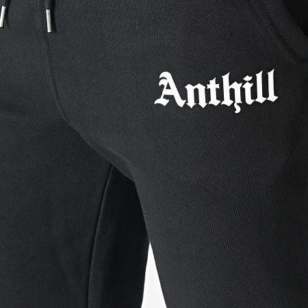 Anthill - Pantalon Jogging Gothic Noir Blanc