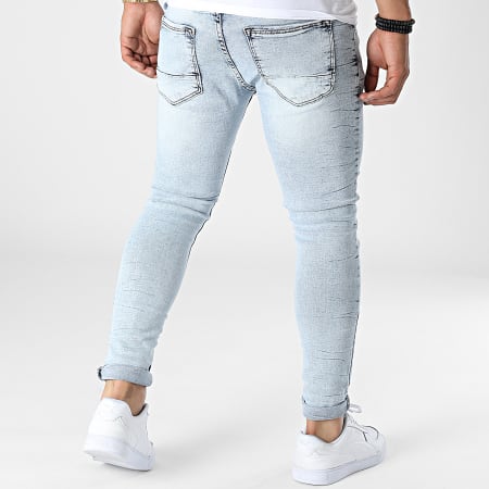 Black Industry - 187 Jeans skinny con lavaggio blu