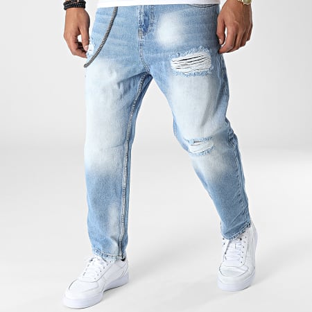 Black Industry - Jeans regolari 8001 lavaggio blu