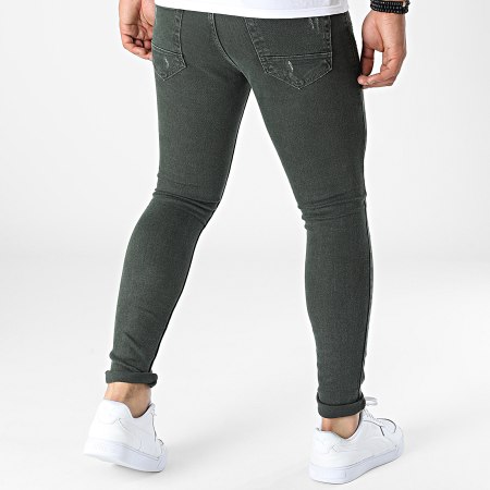 Black Industry - 184 Jeans skinny verde cachi
