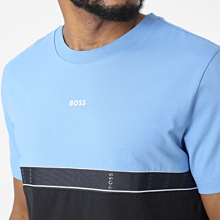 BOSS - Tee Shirt 50477241 Bleu Clair Noir