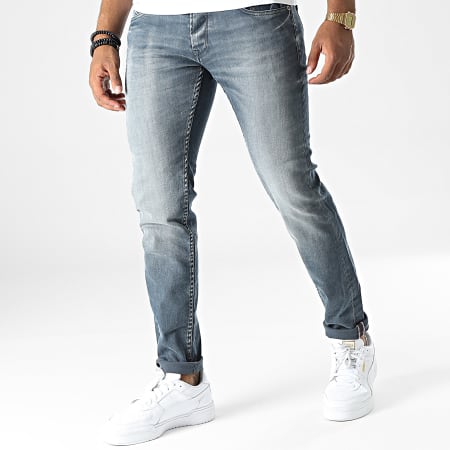 Le Temps Des Cerises - Jeans Slim Wall in denim blu