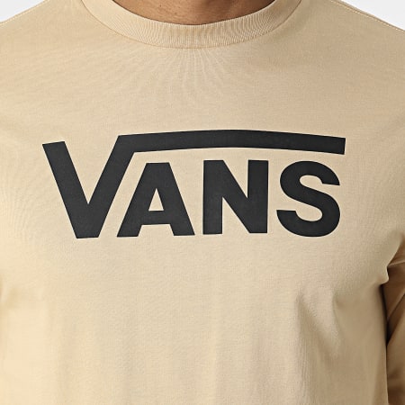 Vans - Camiseta clásica de manga larga 00K6H Arena