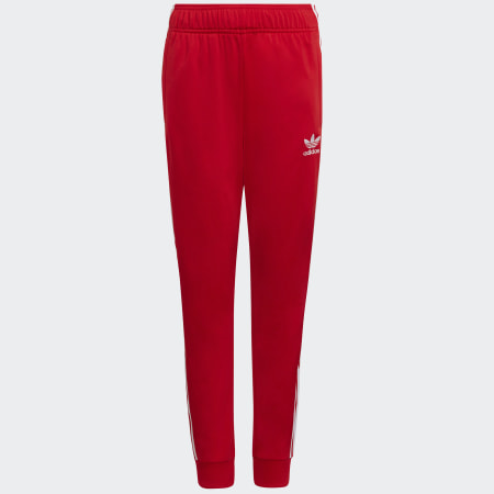 Adidas Originals - SST Pantalón de chándal con banda para niños HD2047 Rojo