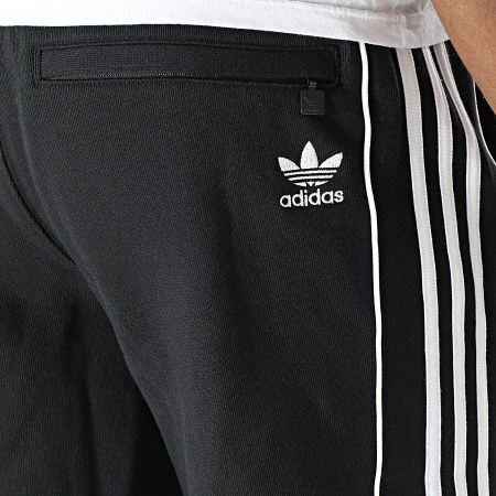 Adidas Originals - Essential HK7307 Pantalones cortos de chándal con banda Negro