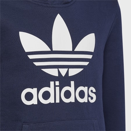 Adidas Originals - Sweat Capuche Enfant Trefoil HK0272 Bleu Marine