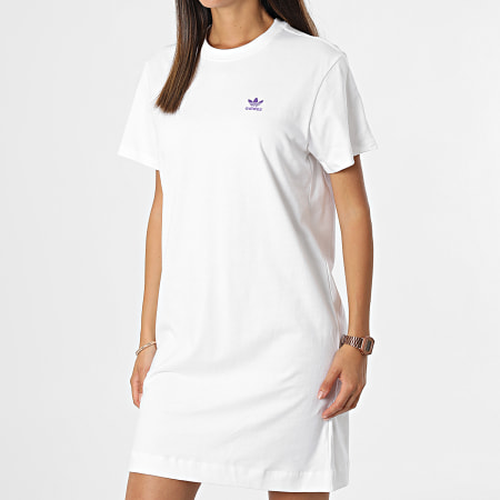 Adidas Originals - Robe Tee Shirt Femme HL6613 Blanc