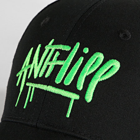 Anthill - Script Cap Negro Verde fluorescente