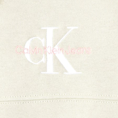 Calvin Klein - Felpa girocollo Monogram Logo 8982 Verde chiaro