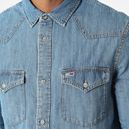Tommy Jeans - Western Denim 4269 Camicia di jeans a maniche lunghe in denim blu