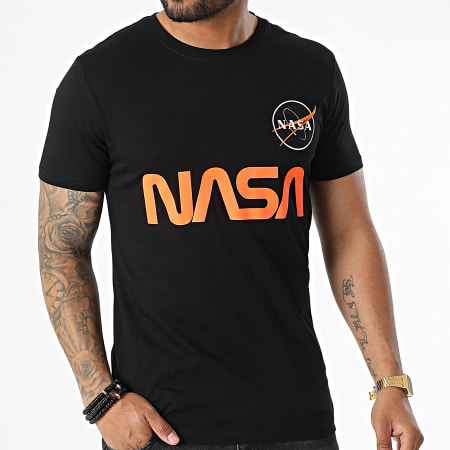 Alpha Industries - Tee Shirt NASA Reflective 178501 Noir