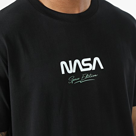 NASA - Oversize Camiseta Large Space Edition Negro Verde