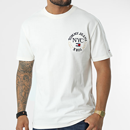 Tommy Jeans - Tee Shirt Timeless Circle 4008 Beige